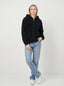 Felpa Donna con Cappuccio Full Zip in Morbido Pile Sherpa