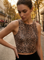 GILET LEOPARDATA