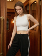 Joggers Donna Comodi con Coulisse e Bande Laterali Sportive