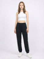 Joggers Donna Comodi con Coulisse e Bande Laterali Sportive