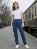 Pantaloni Sportivi Casual Donna con Coulisse e Banda Laterale