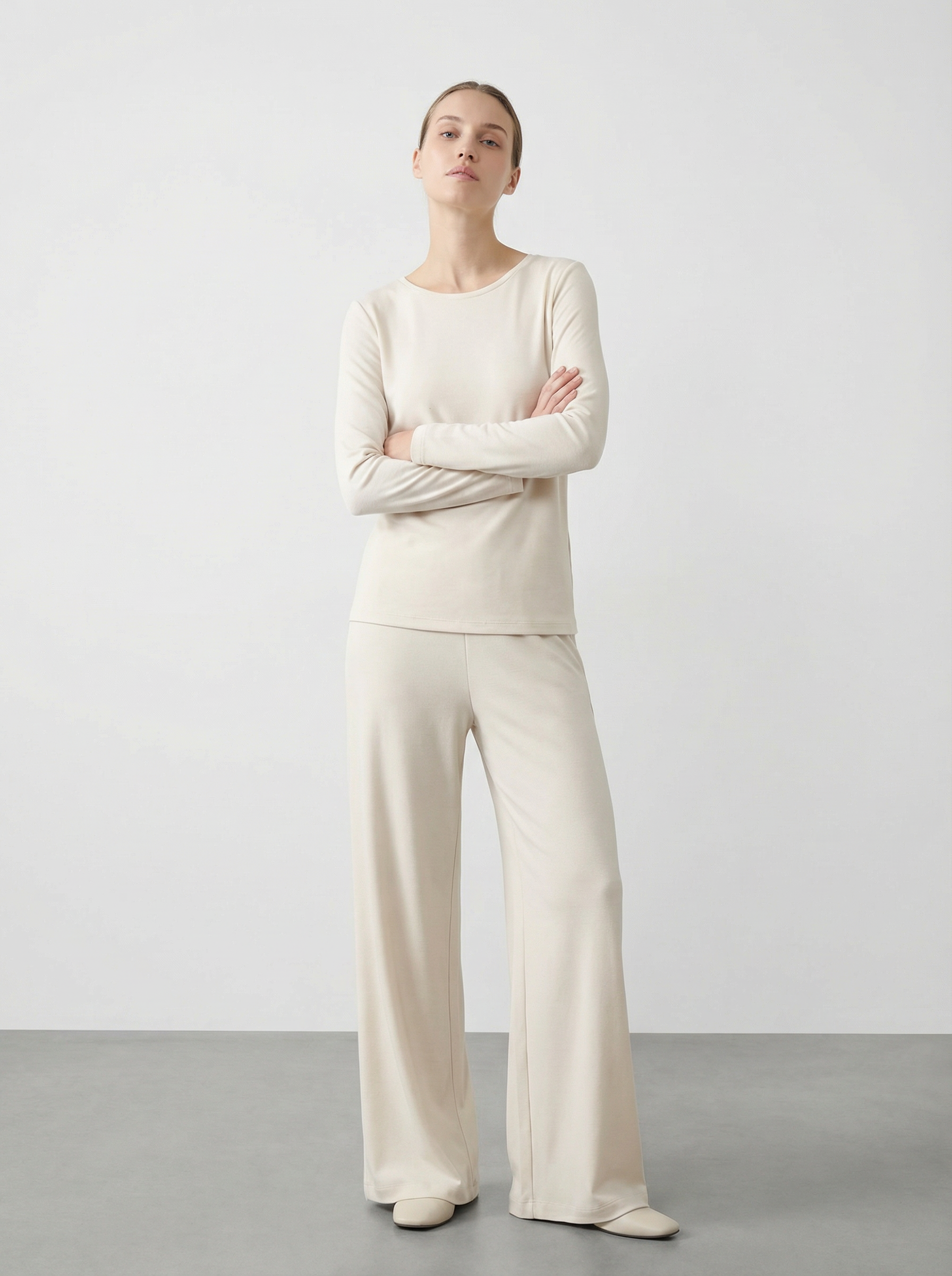 Maglia Termica Donna Girocollo Maniche Lunghe in Tessuto Tecnico