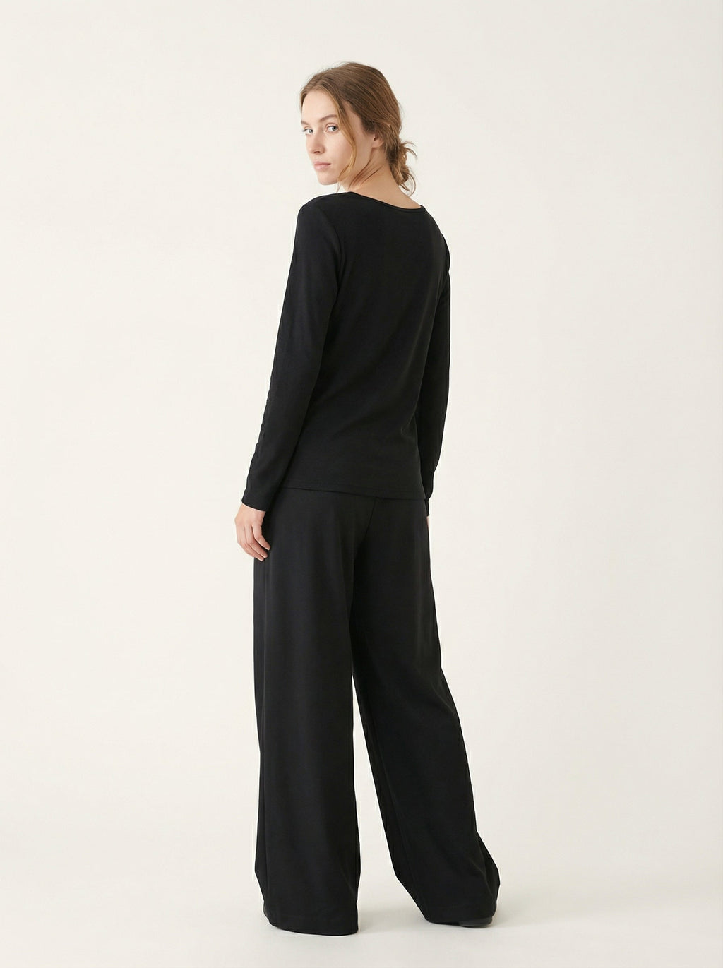 Maglia Termica Donna Girocollo Maniche Lunghe in Tessuto Tecnico