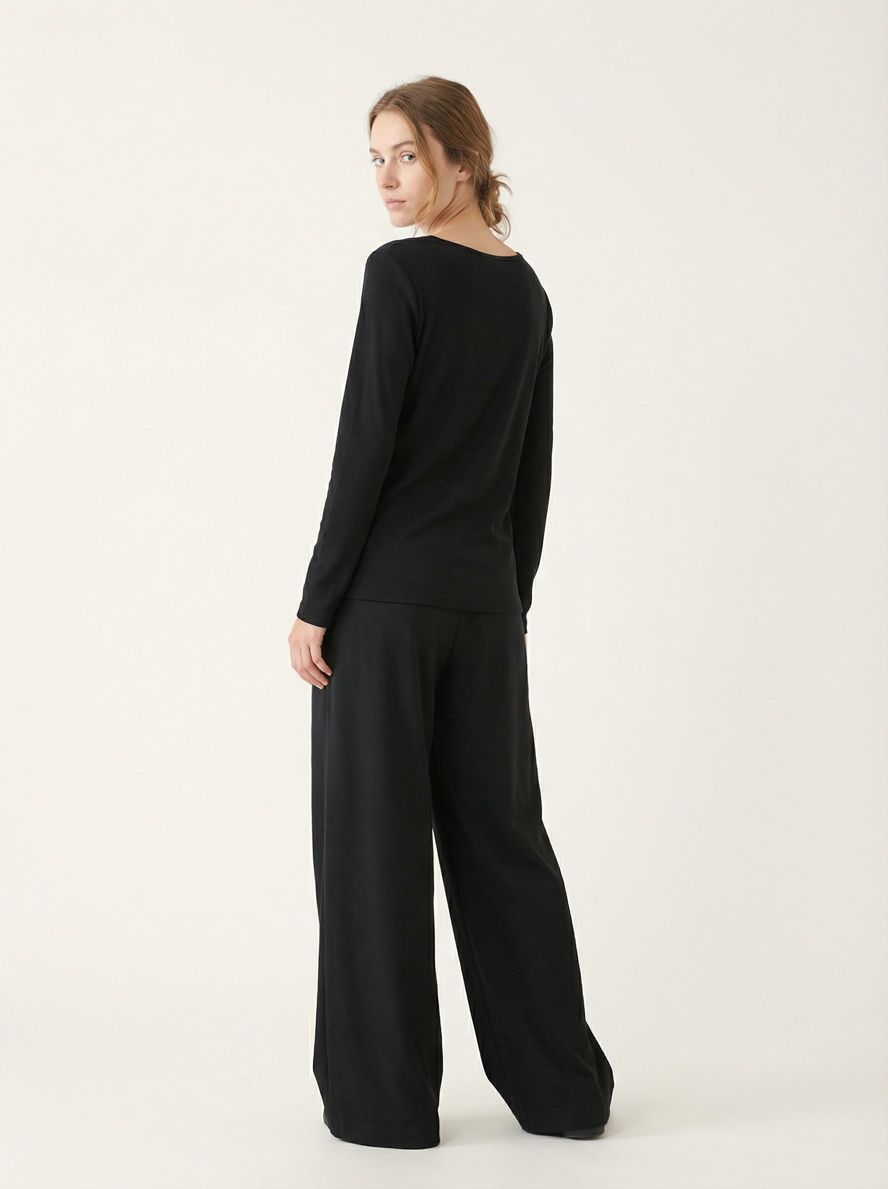 Maglia Termica Donna Girocollo Maniche Lunghe in Tessuto Tecnico