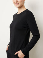 Maglia Termica Donna Girocollo Maniche Lunghe in Tessuto Tecnico