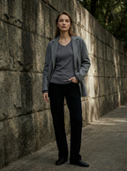 Maglia Intima Termica Donna Scollo a V Maniche Lunghe