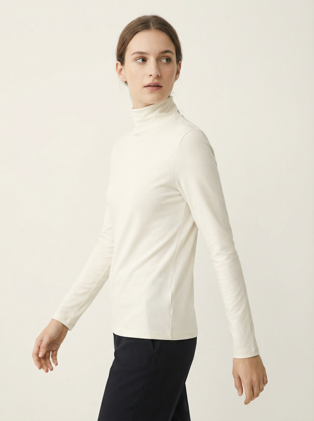 Lupetto Termico Manica Lunga Donna in Morbido Poliestere Stretch