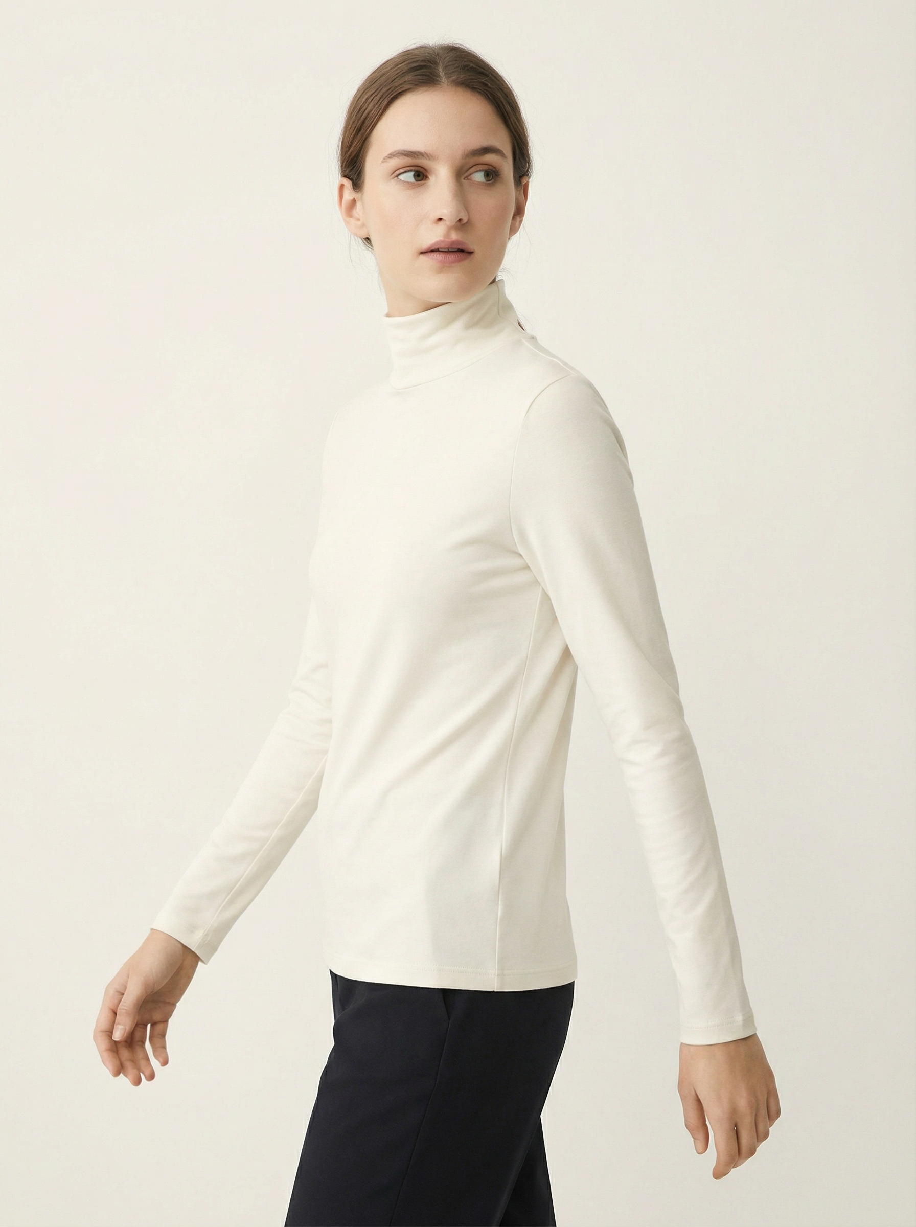 Lupetto Termico Manica Lunga Donna in Morbido Poliestere Stretch