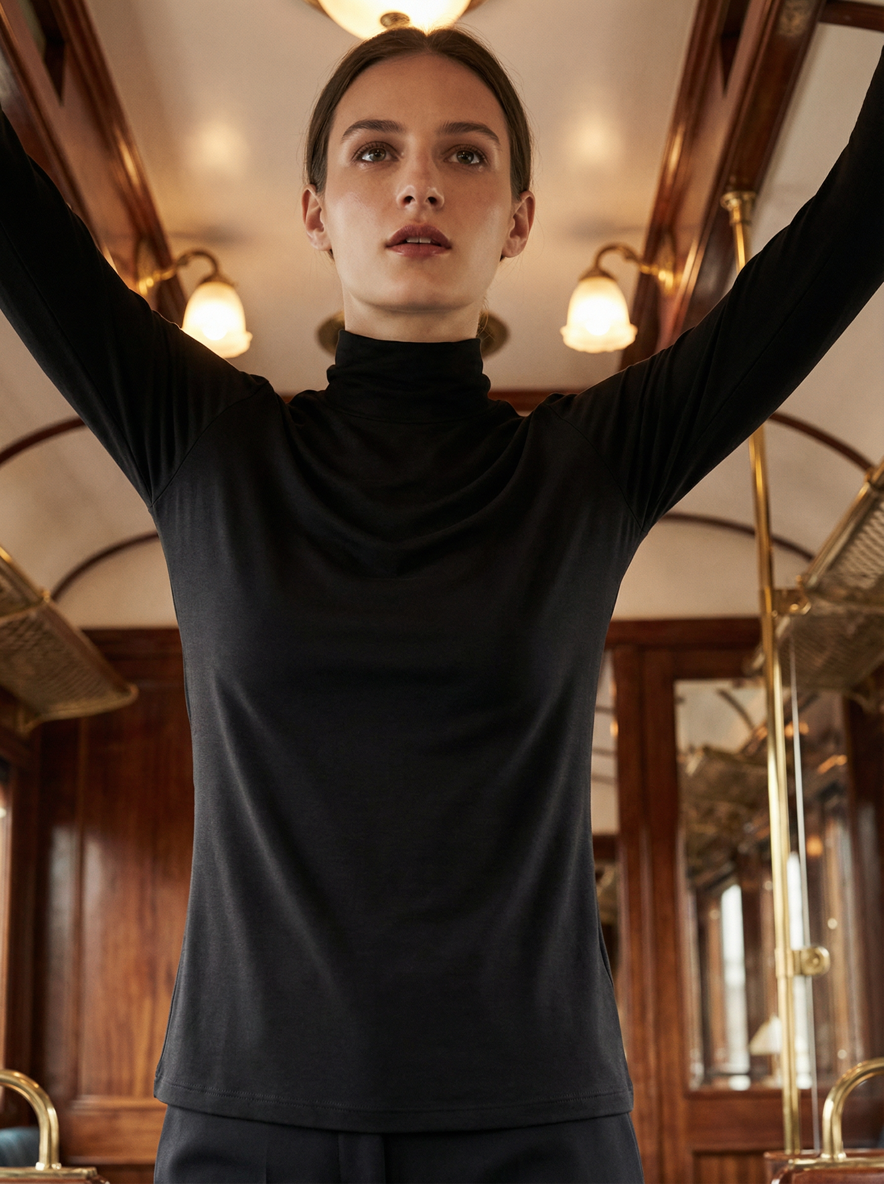 Lupetto Termico Manica Lunga Donna in Morbido Poliestere Stretch