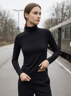 Brassière Sportiva Nera a Costine, Spalline Multiple Incrociate