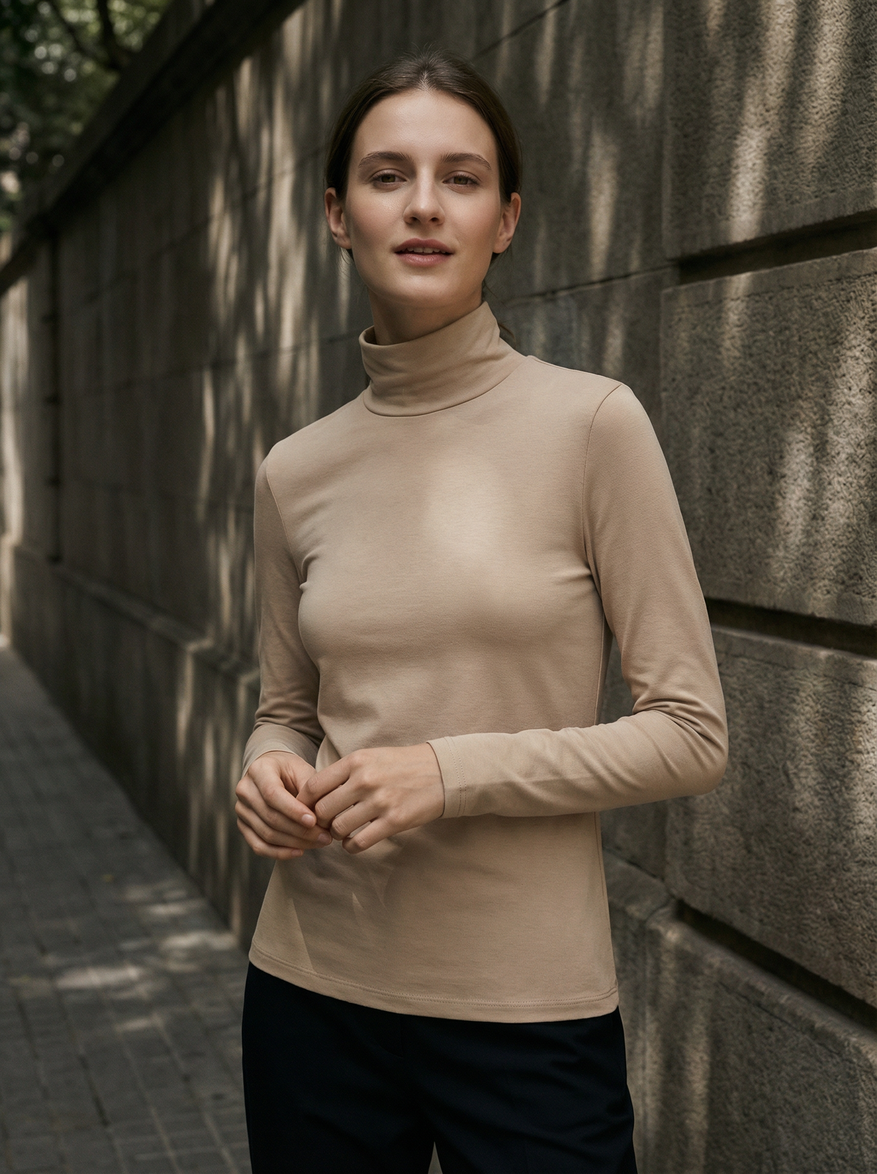 Lupetto Termico Manica Lunga Donna in Morbido Poliestere Stretch