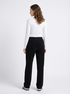 Pantaloni Casual Donna con Coulisse in Velluto a Coste