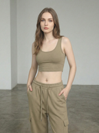 Brassière Sportiva Nera a Costine, Spalline Multiple Incrociate