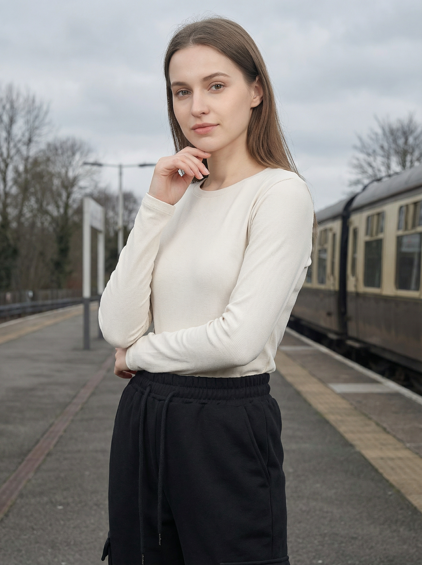 Pantaloni Cargo Felpati Jogger da Donna