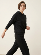 Joggers in Felpa Morbida con Coulisse e Polsini Caviglia