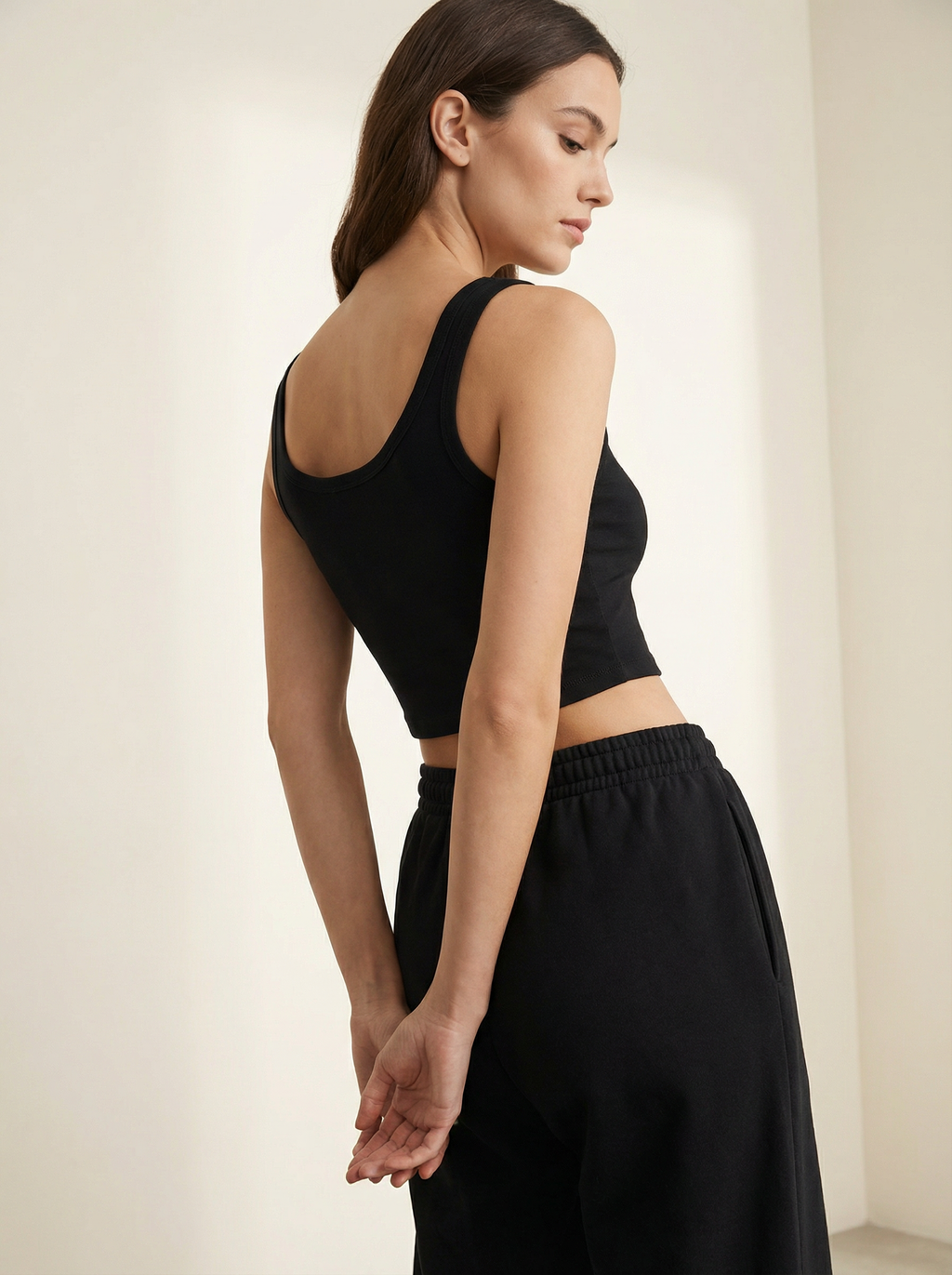 Pantaloni Tuta Donna Felpati Morbidi Gamba Larga con Coulisse