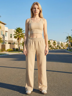 Brassière Sportiva Nera a Costine, Spalline Multiple Incrociate