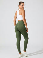 Leggings Sportivi Donna Modellanti Vita Alta Effetto Push-Up Seamless