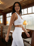 Top Sportivo Seamless con Scollo a V per Yoga e Fitness