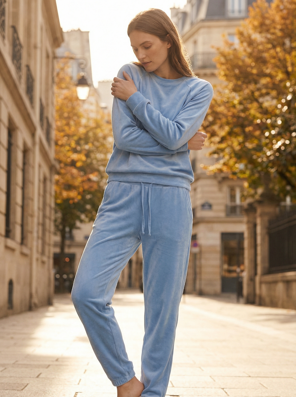 Completo Lounge In Velluto Morbido Donna per Relax e Tempo Libero