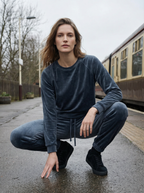 Completo Lounge In Velluto Morbido Donna per Relax e Tempo Libero