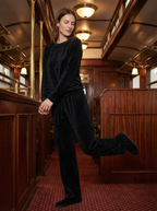 Completo Lounge In Velluto Morbido Donna per Relax e Tempo Libero