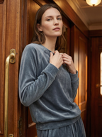 Completo Lounge In Velluto Morbido Donna per Relax e Tempo Libero