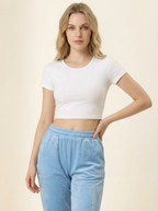 Joggers Donna in Velluto Morbido Elasticizzato Taglie Forti