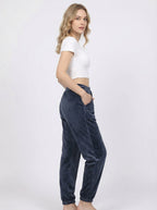 Joggers Donna in Velluto Morbido Elasticizzato Taglie Forti