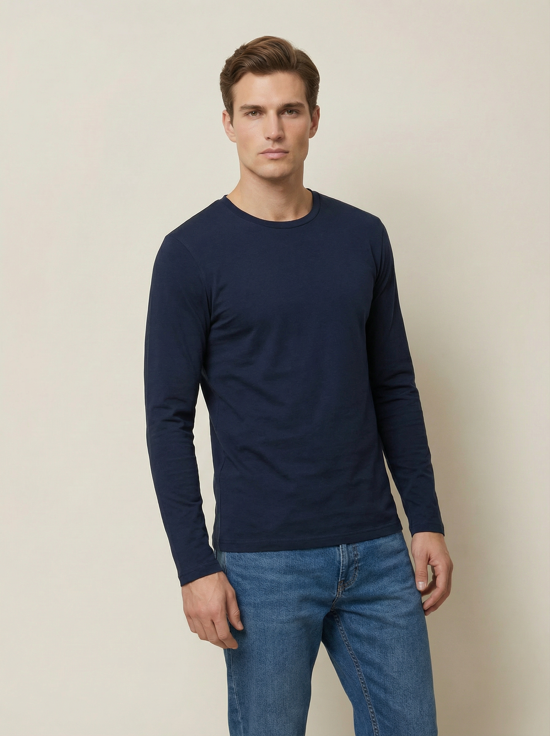 Maglia Termica Uomo Girocollo Nera Manica Lunga