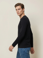 Maglia Termica Uomo Girocollo Nera Manica Lunga