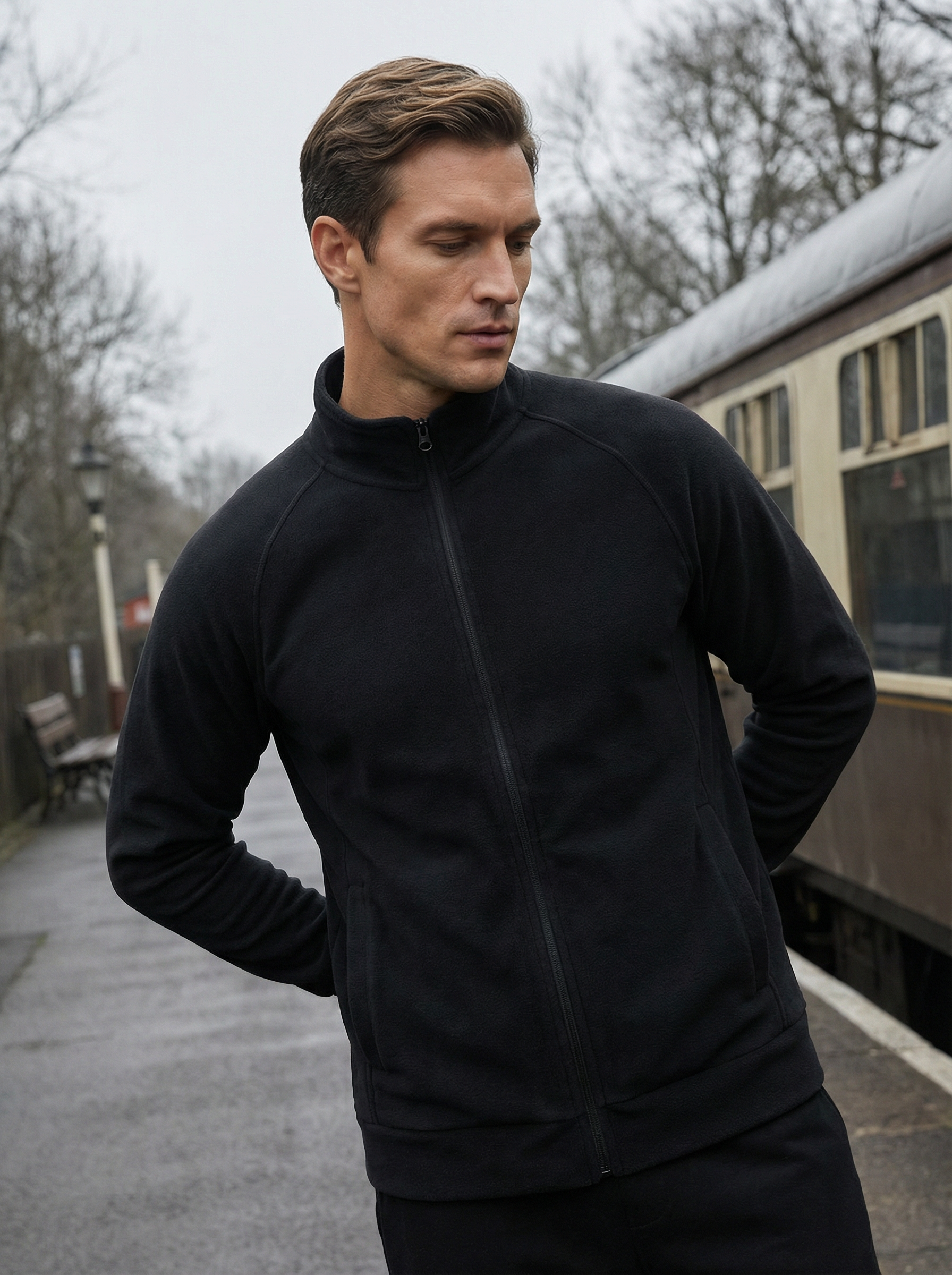 Felpa Full Zip Uomo – Comfort Morbido e Tessuto Elasticizzato