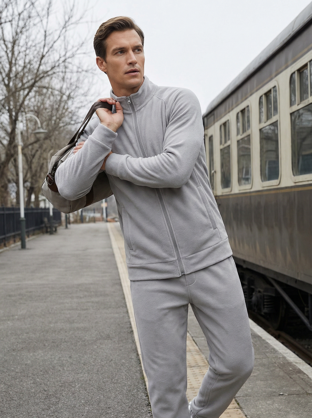 Felpa Full Zip Uomo – Comfort Morbido e Tessuto Elasticizzato