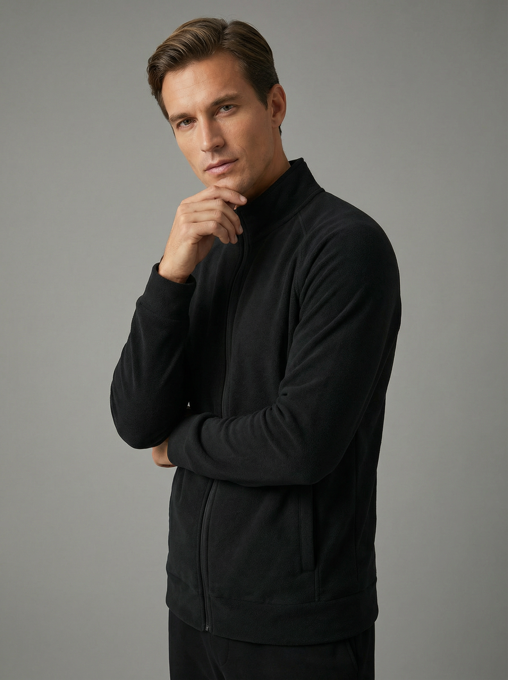 Felpa Full Zip Uomo – Comfort Morbido e Tessuto Elasticizzato