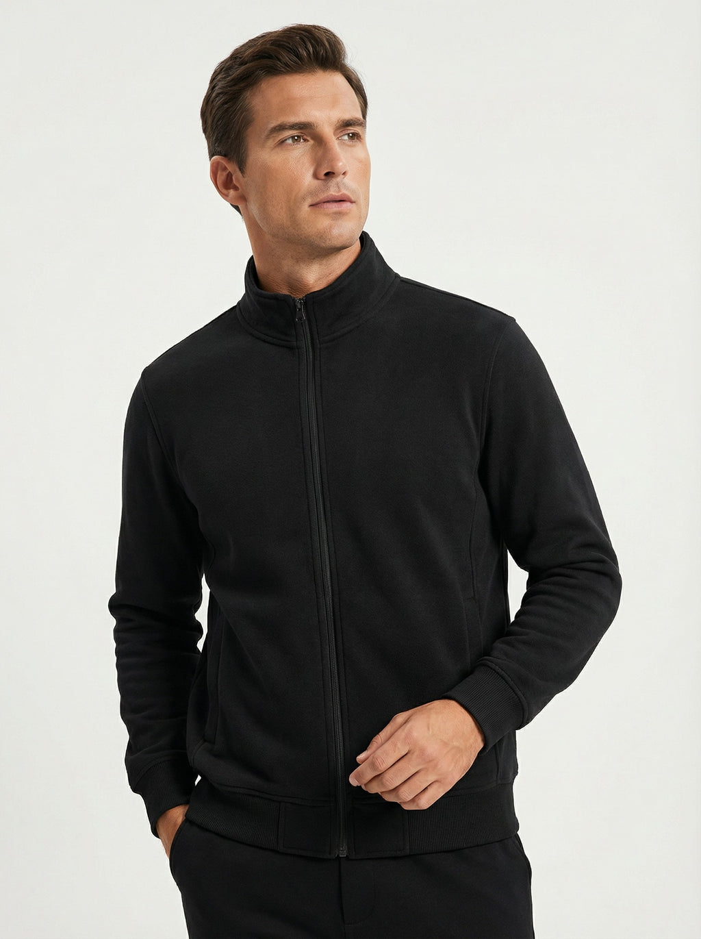 Felpa Full Zip Uomo – Comfort Morbido e Tessuto Elasticizzato