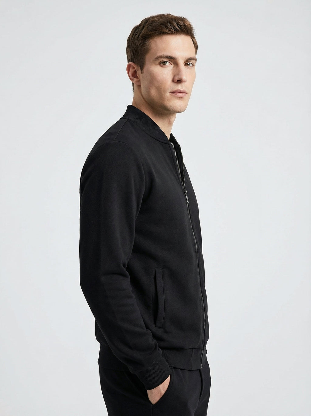 Felpa Full Zip Uomo – Comfort Morbido e Tessuto Elasticizzato