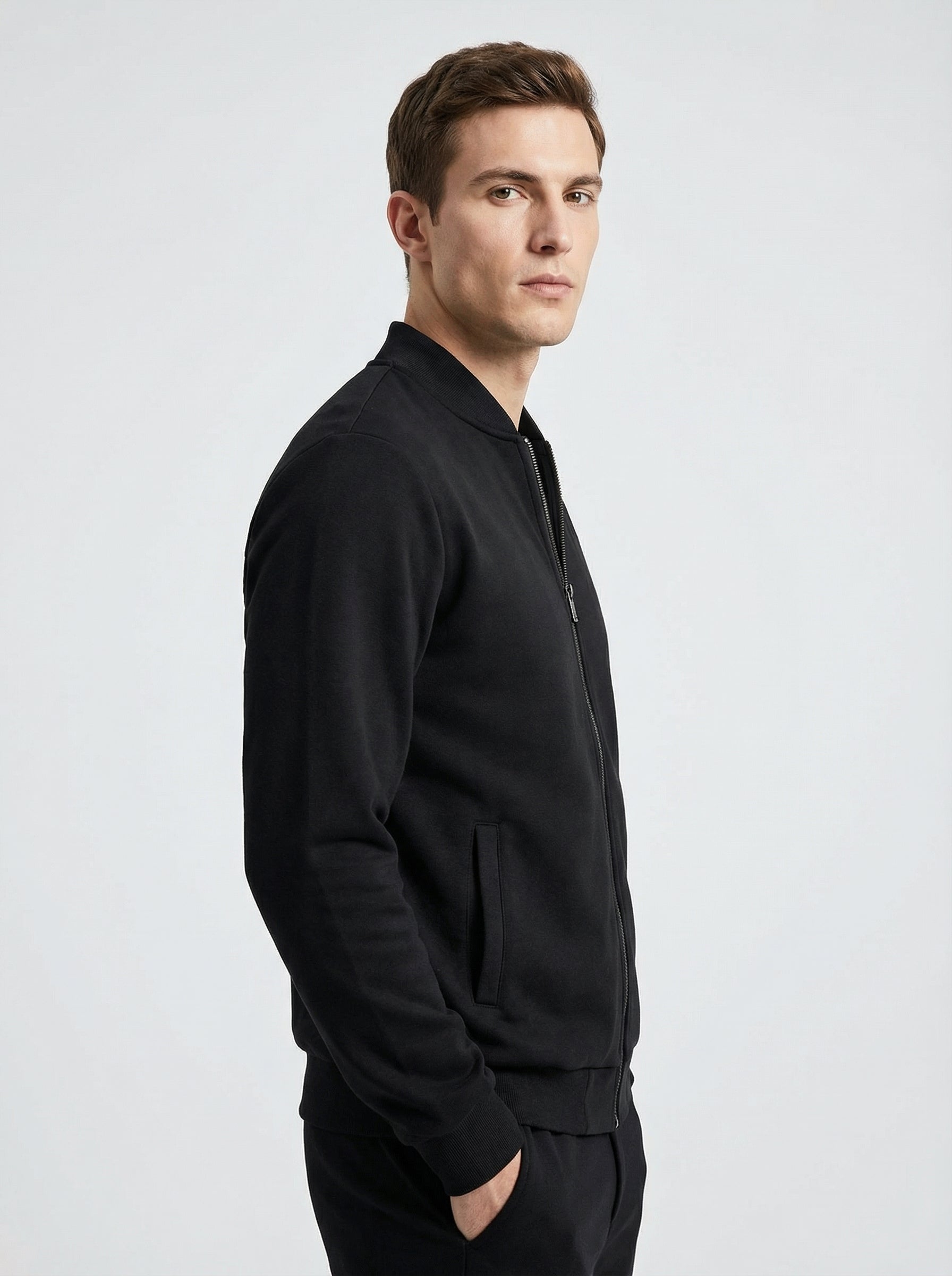 Felpa Full Zip Uomo – Comfort Morbido e Tessuto Elasticizzato