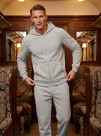 Felpa Uomo Full Zip con Cappuccio in Morbido Tessuto