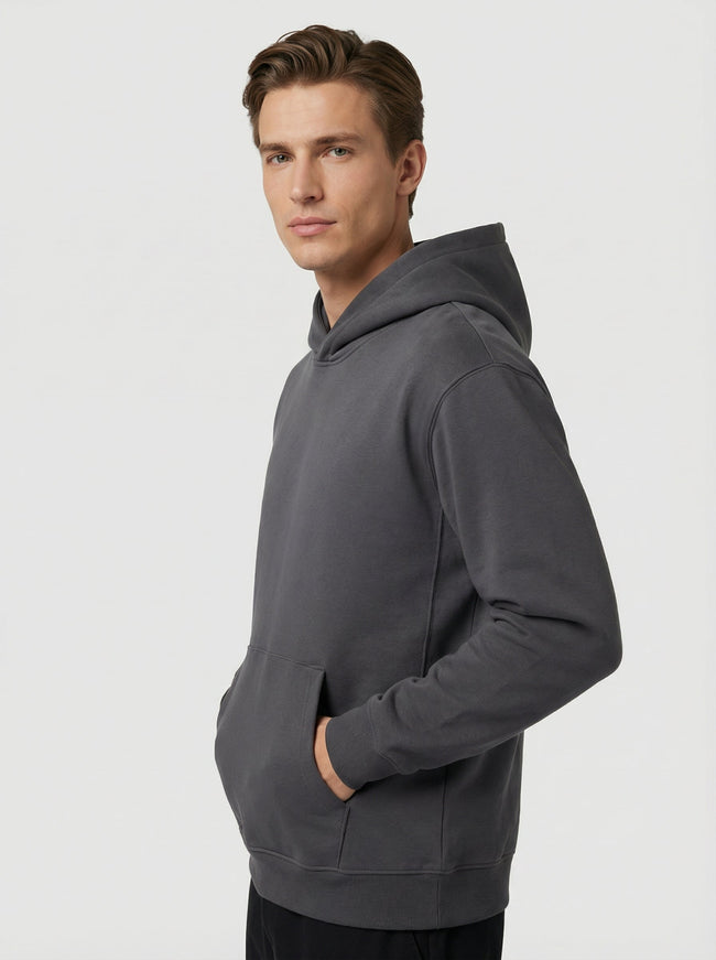 Felpa con Cappuccio Uomo in Tessuto German Velvet | Comfort e Stile Hover Image