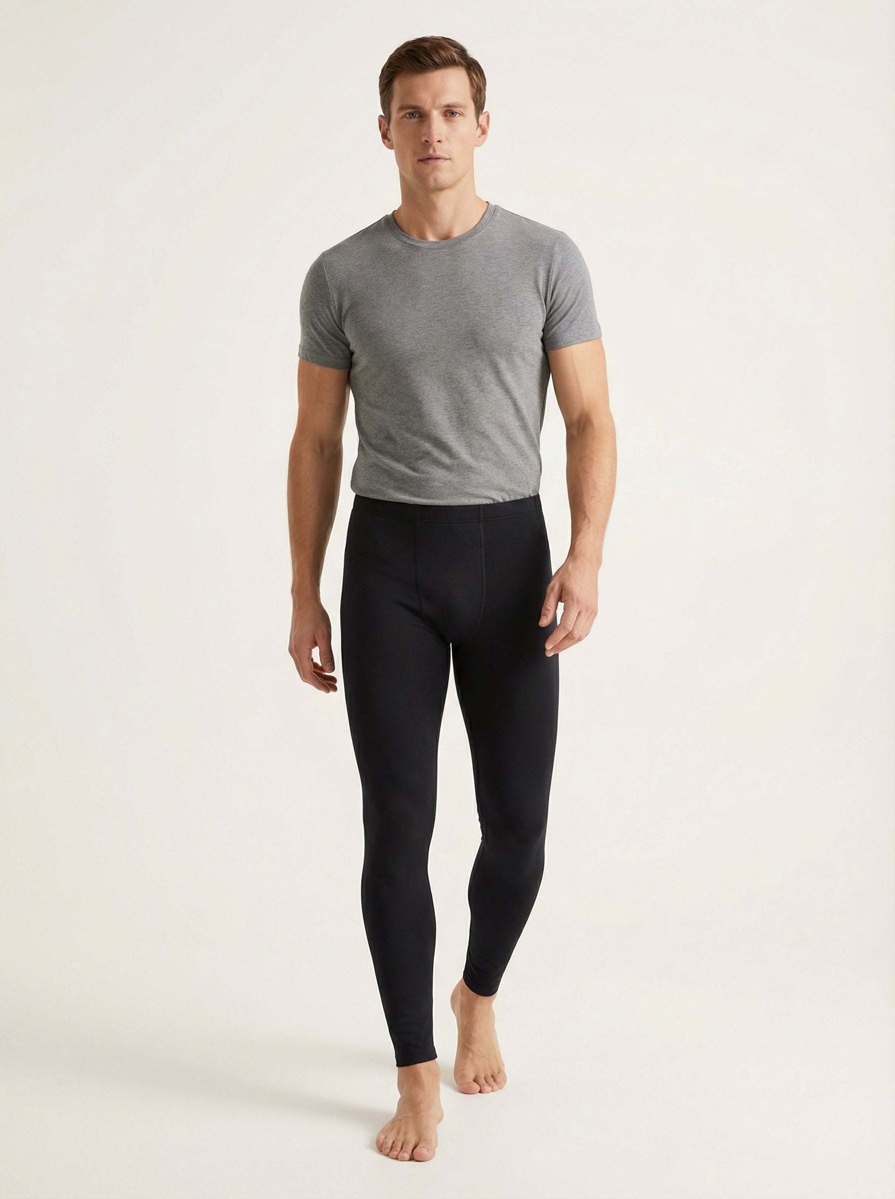 Intimo Termico Uomo Elasticizzato in Poliestere Felpato