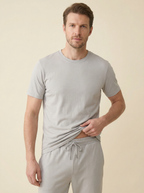 Pantalone Lungo Uomo Casual Morbido in Poliestere e Elastan