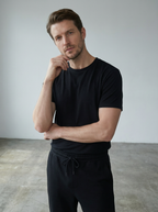 Pantalone Lungo Uomo Casual Morbido in Poliestere e Elastan