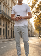 Pantaloni Tuta Uomo Casual Morbidi con Polsino Elastico