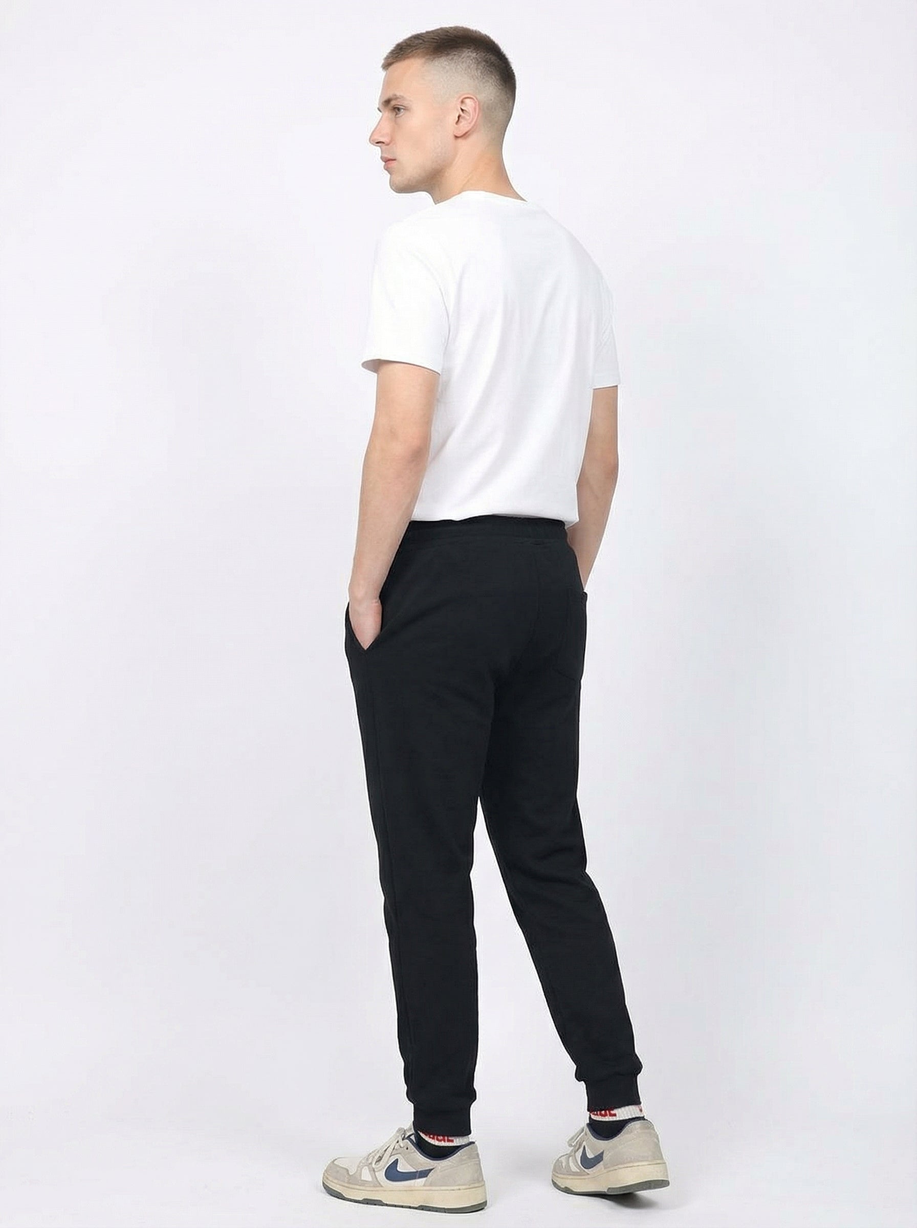 Pantaloni Tuta Uomo Casual Morbidi con Polsino Elastico