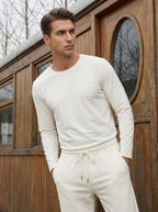 Pantaloni Felpati Larghi Uomo Comfort Fit con Coulisse