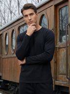 Pantaloni Felpati Larghi Uomo Comfort Fit con Coulisse