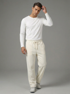 Pantaloni Felpati Larghi Uomo Comfort Fit con Coulisse