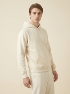 Felpa Uomo con Cappuccio e Zip Nera in Morbido Pile