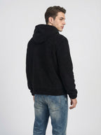 Felpa Uomo con Cappuccio in Pile Morbido e Caldo