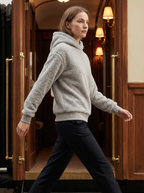 Felpa con Cappuccio in Morbido Pile Sherpa per Inverno